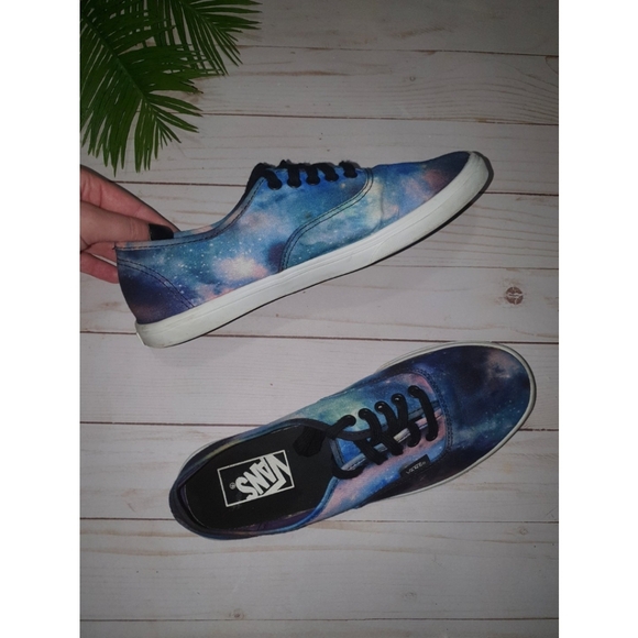 Authentic Galaxy Vans, Women's 7.5, Blue Purple Black - Picture 3 of 11